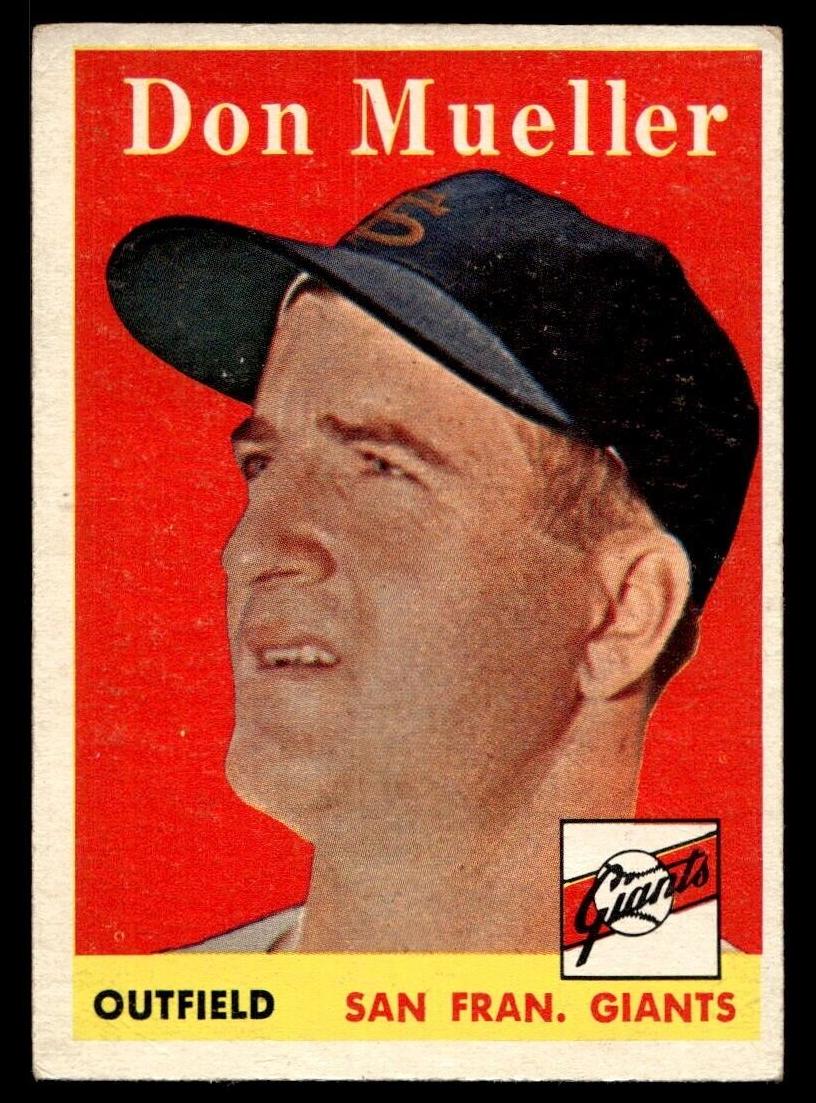 1958 Topps Baseball Don Mueller #253 PSA 7