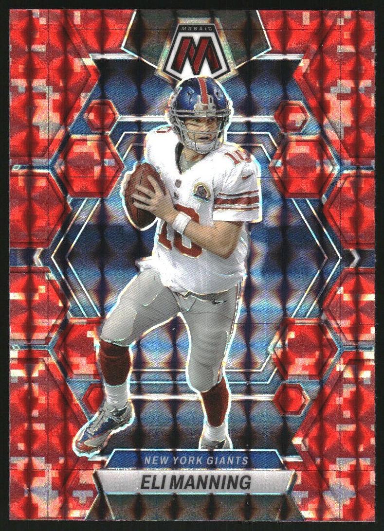 2023 Panini Mosaic Football Camo Red Eli Manning #179