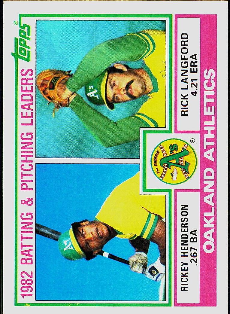 1983 Topps Baseball Rickey Henderson #531 PSA 8