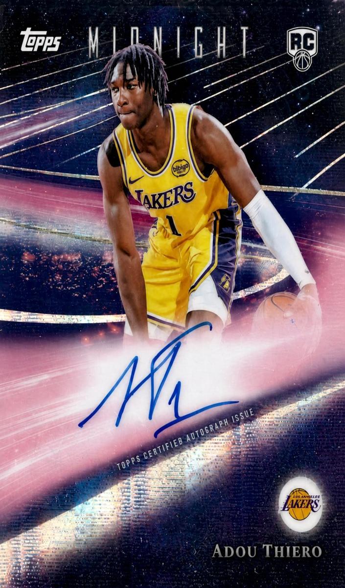 2025 Topps Midnight Basketball Moon Beam Adou Thiero #RHS-AT