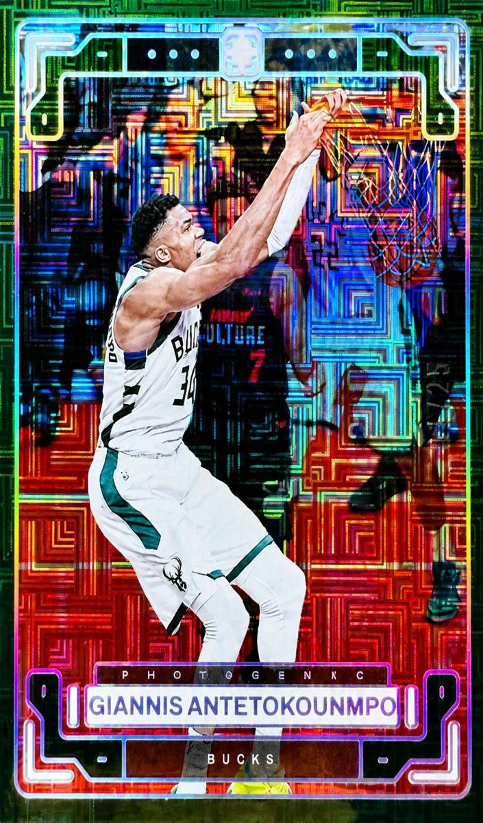 2023 Panini PhotoGenic Basketball Maze Giannis Antetokounmpo #6 PSA 10