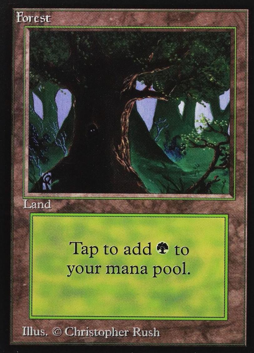 1993 Magic The Gathering Beta Forest #NNO