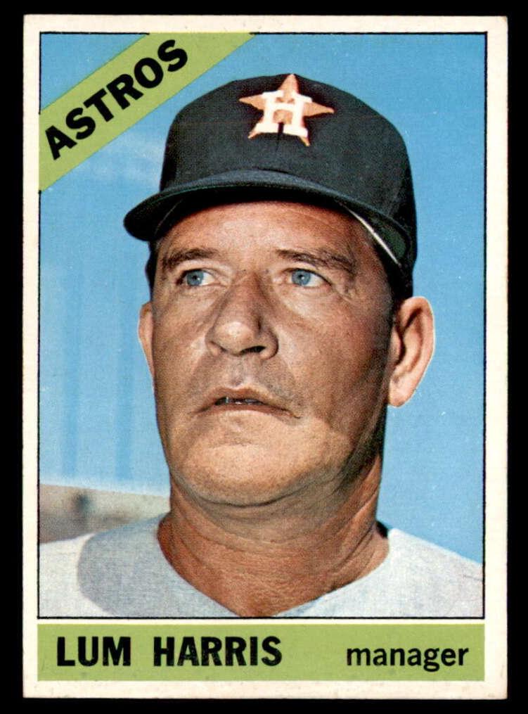 1966 Topps Baseball Lum Harris #147 PSA 8