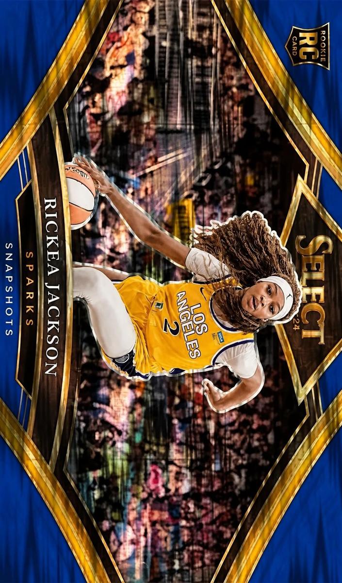 2024 Panini Select WNBA Basketball Blue Flash Rickea Jackson #16 PSA 9
