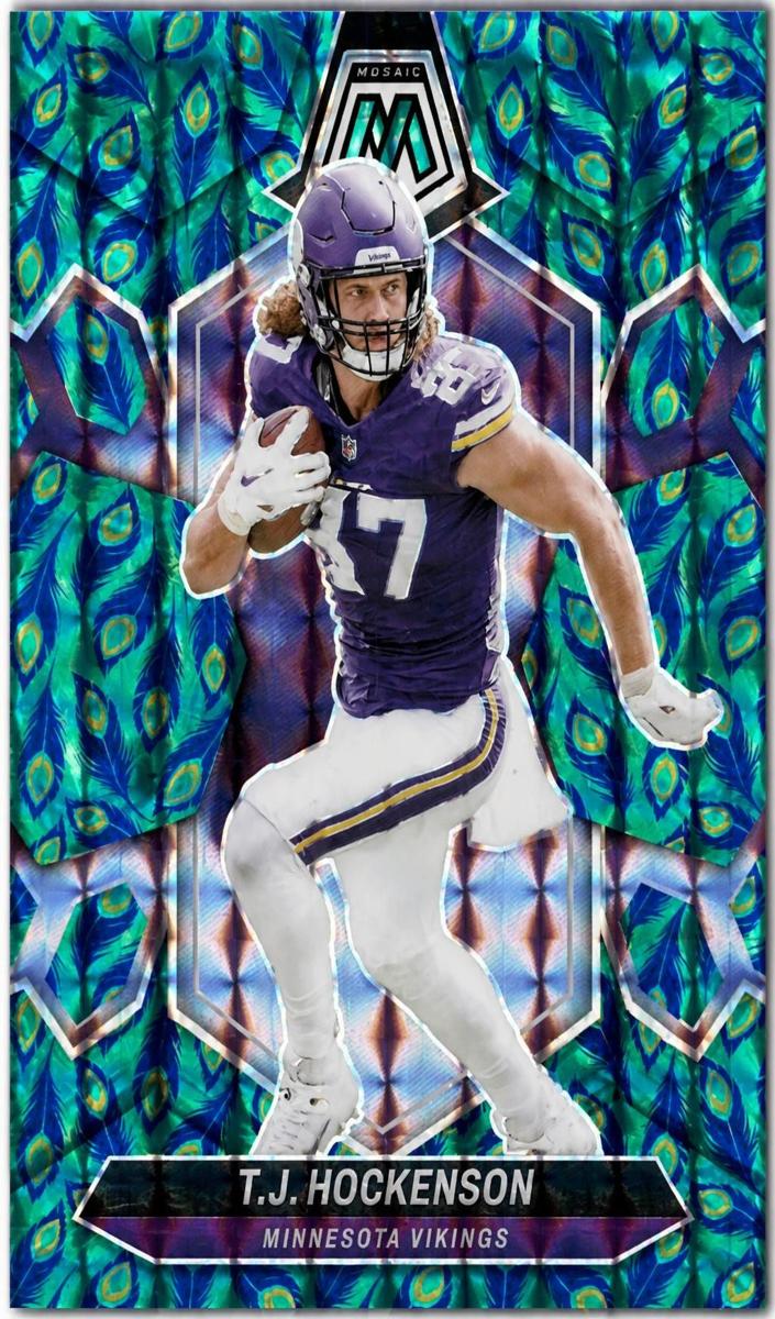 2024 Panini Mosaic Football Choice Peacock T.J. Hockenson #145