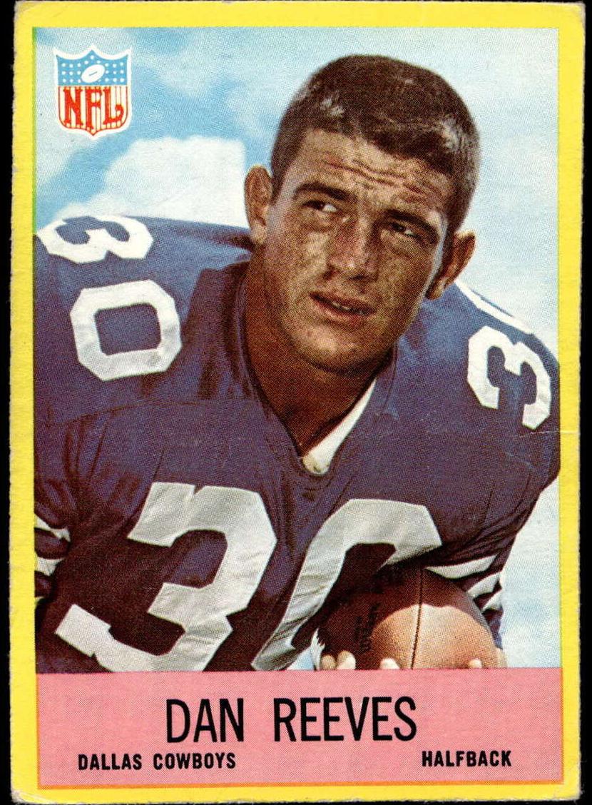 1967 Philadelphia Football Dan Reeves #58 PSA 8