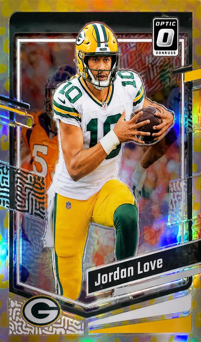 2023 Donruss Optic Football Flex Jordan Love #68 PSA 9