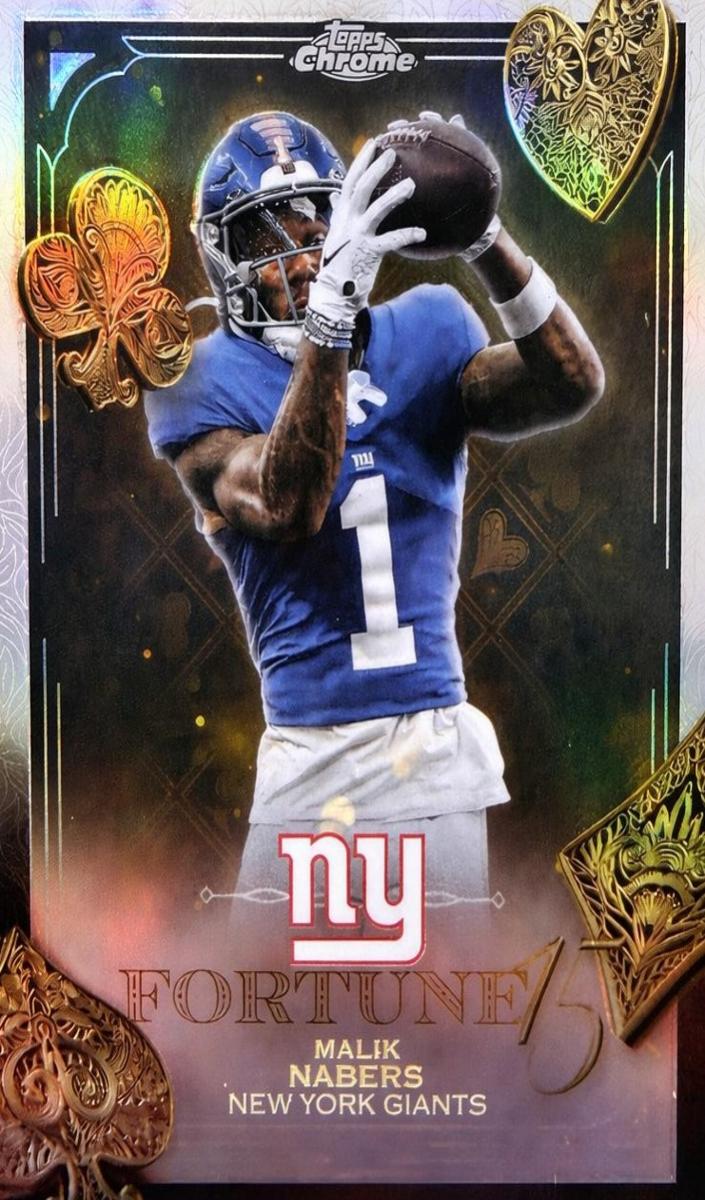 2025 Topps Chrome Football Refractor Malik Nabers #F15-15