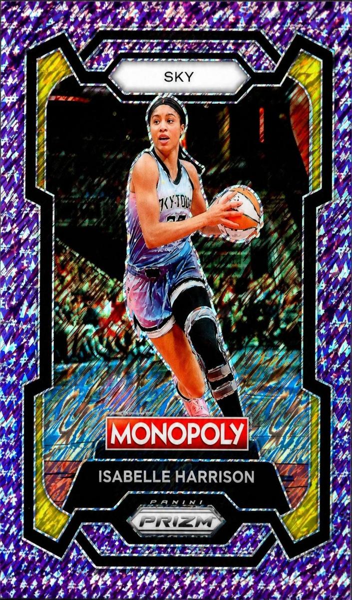2024 Panini Prizm Monopoly WNBA Basketball Purple Millionaire Shimmer Isabelle Harrison #36