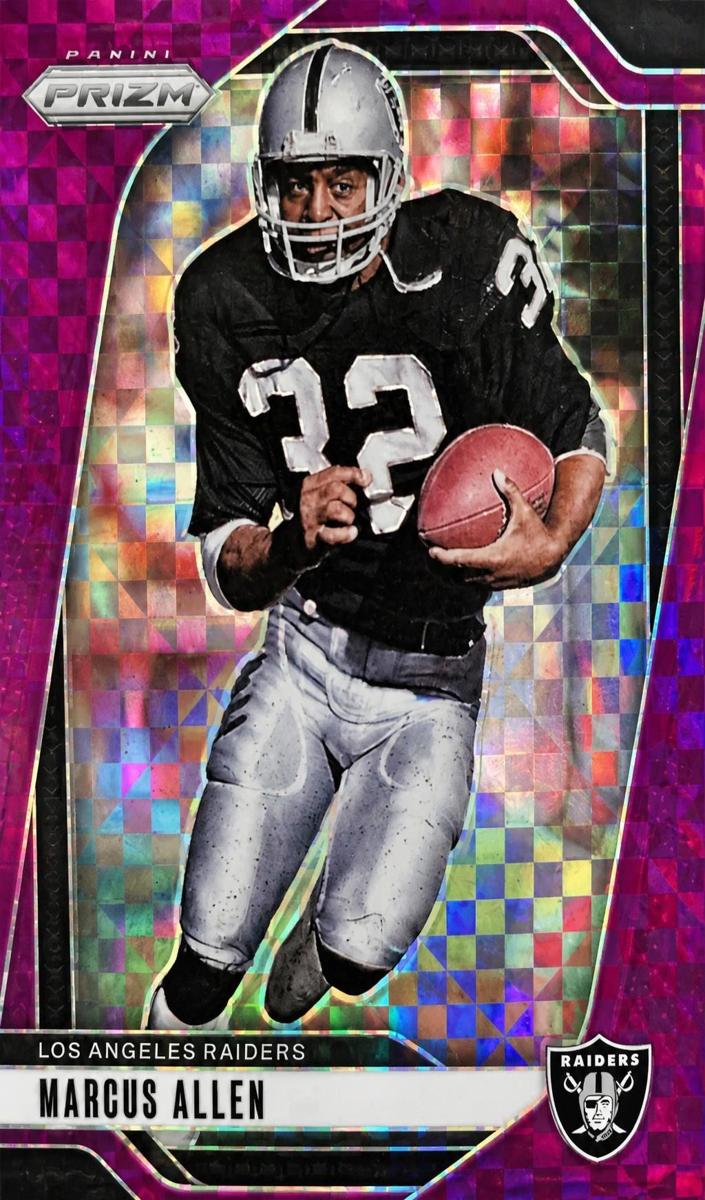 2024 Panini Prizm Football Purple Power Marcus Allen #155 PSA 9