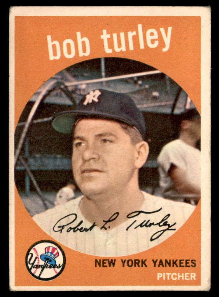 1959 Topps Baseball Bob Turley #60