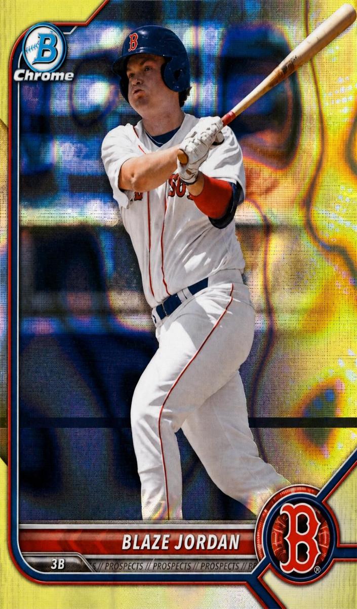 2022 Bowman Draft Baseball Yellow Lava Blaze Jordan #BDC-24