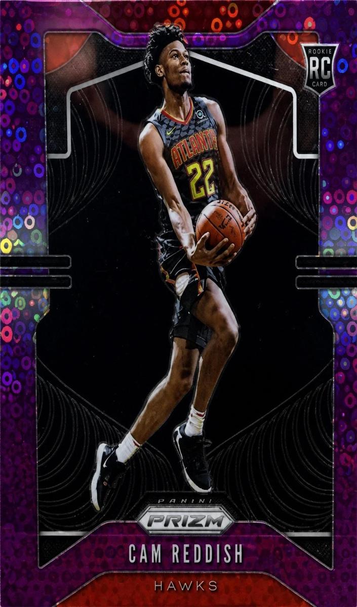 2019 Panini Prizm Basketball Fast Break Purple Cam Reddish #256 PSA 9