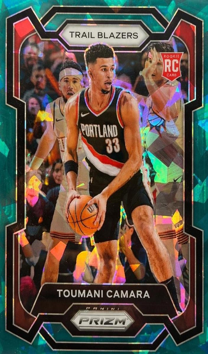 2023 Panini Prizm Basketball Green Ice Toumani Camara #164