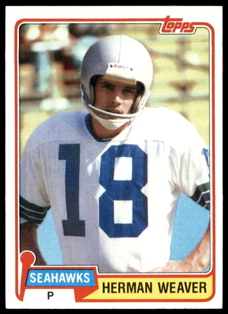 1981 Topps Football Herman Weaver #87