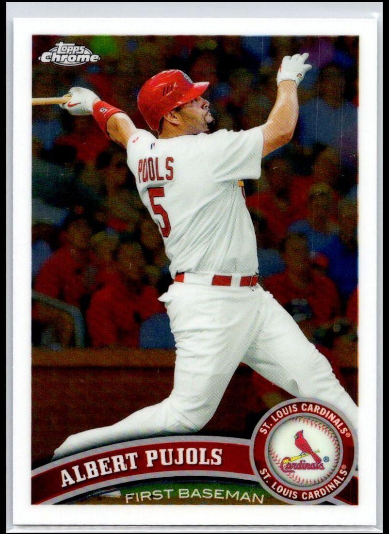 2011 Topps Chrome Baseball Albert Pujols #150 PSA 9