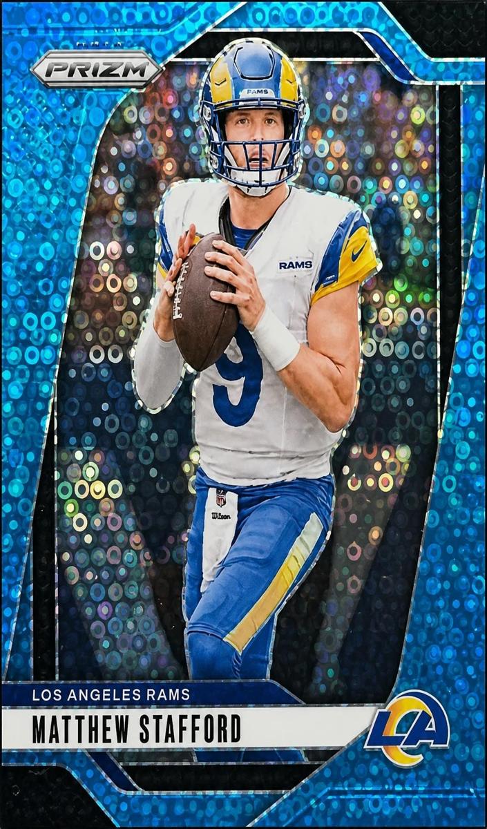 2024 Panini Prizm Football No Huddle Blue Matthew Stafford #166