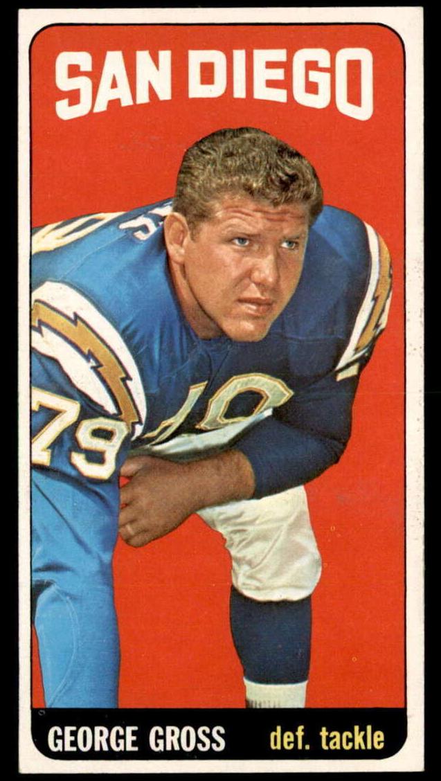 1965 Topps Football George Gross #160 PSA 7