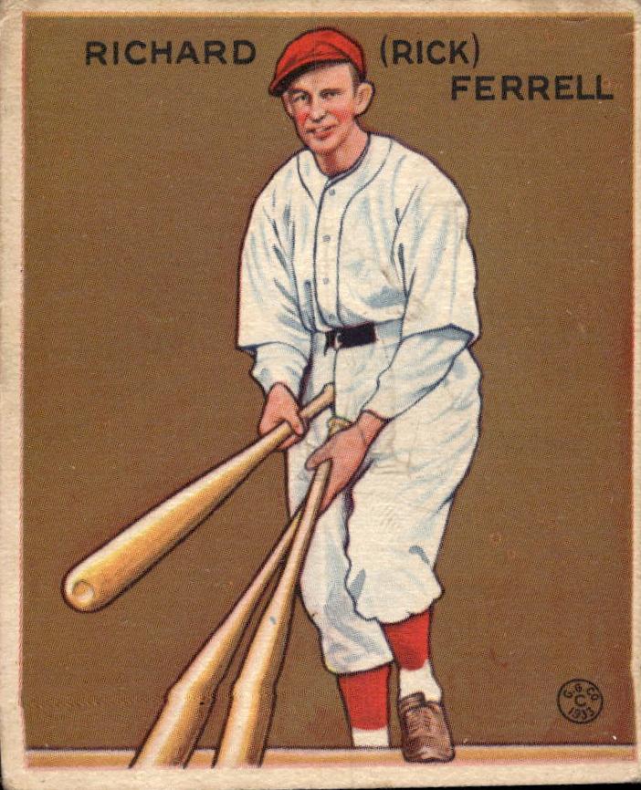 1933 R319 Goudey Baseball Rick Ferrell #197 PSA 6
