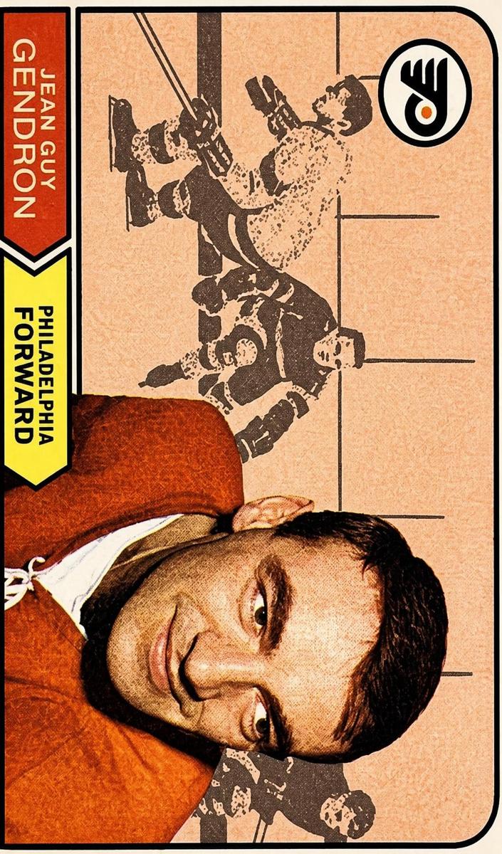 1968 O-Pee-Chee Hockey Jean Guy Gendron #185 PSA 8