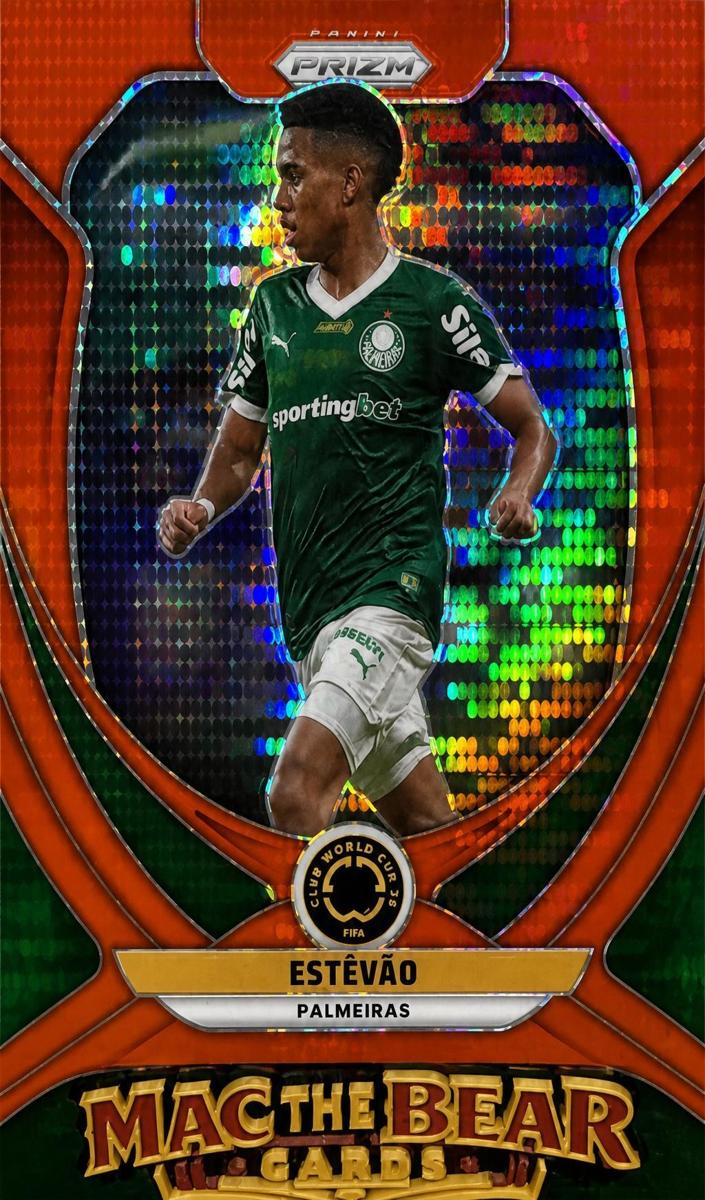 2025 Panini Prizm FIFA Club World Cup Soccer Red Pulsar Estevao #151 PSA 10