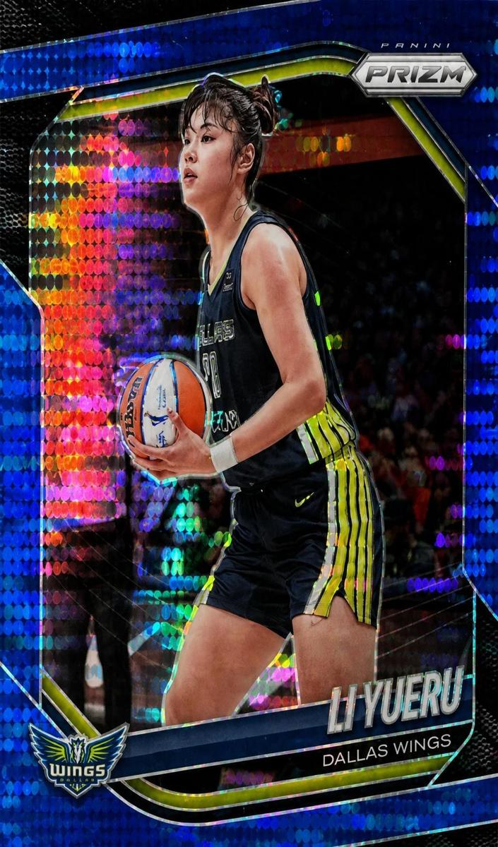 2025 Panini Prizm WNBA Basketball Blue Pulsar Li Yueru #28
