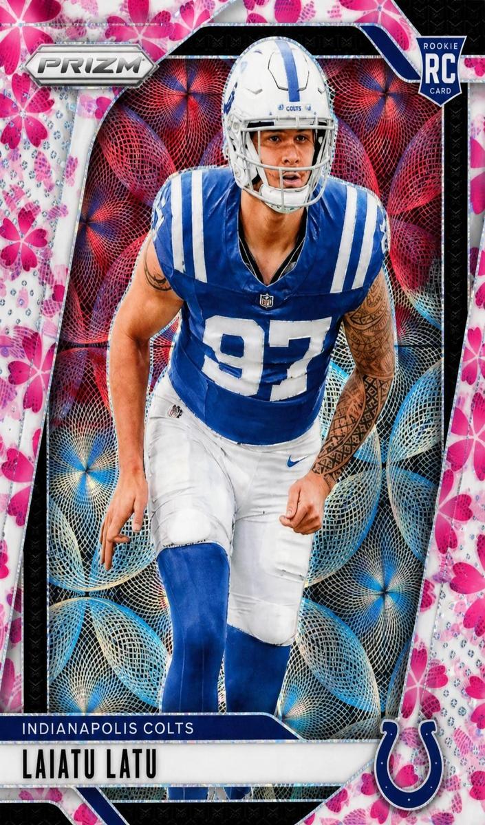 2024 Panini Prizm Football Choice Cherry Blossom Laiatu Latu #366