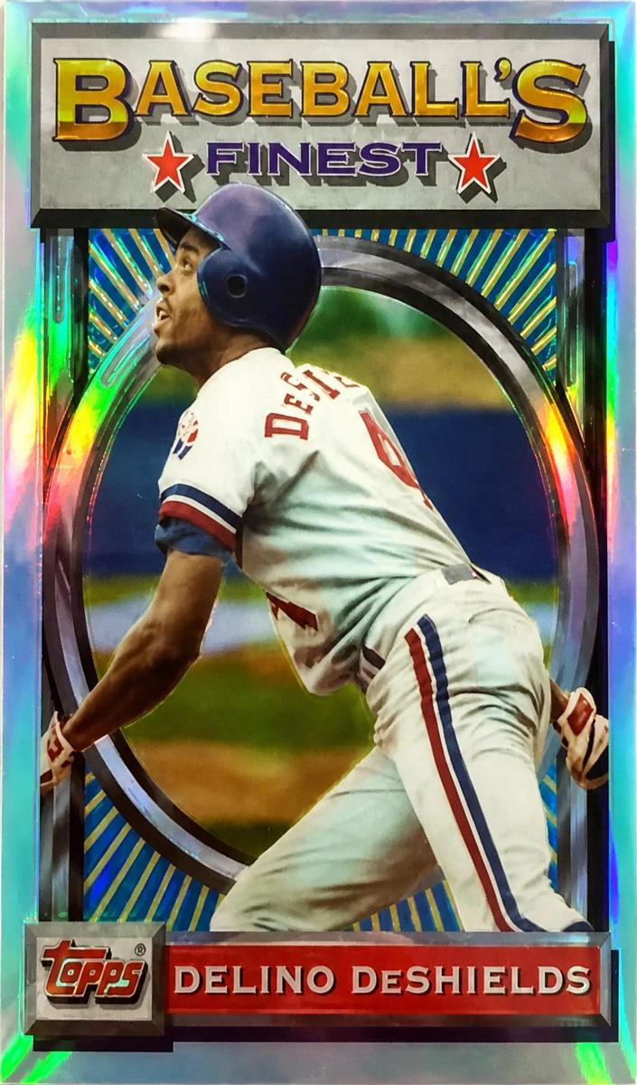 1993 Topps Finest Baseball Refractor Delino DeShields #168