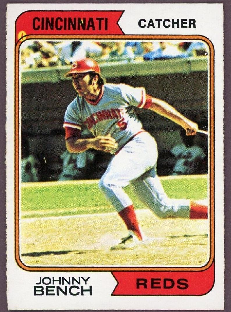 1974 O-Pee-Chee Baseball Johnny Bench #10