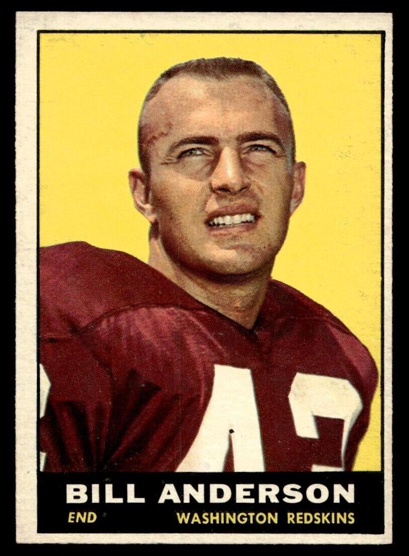 1961 Topps Football Bill Anderson #127 PSA 8