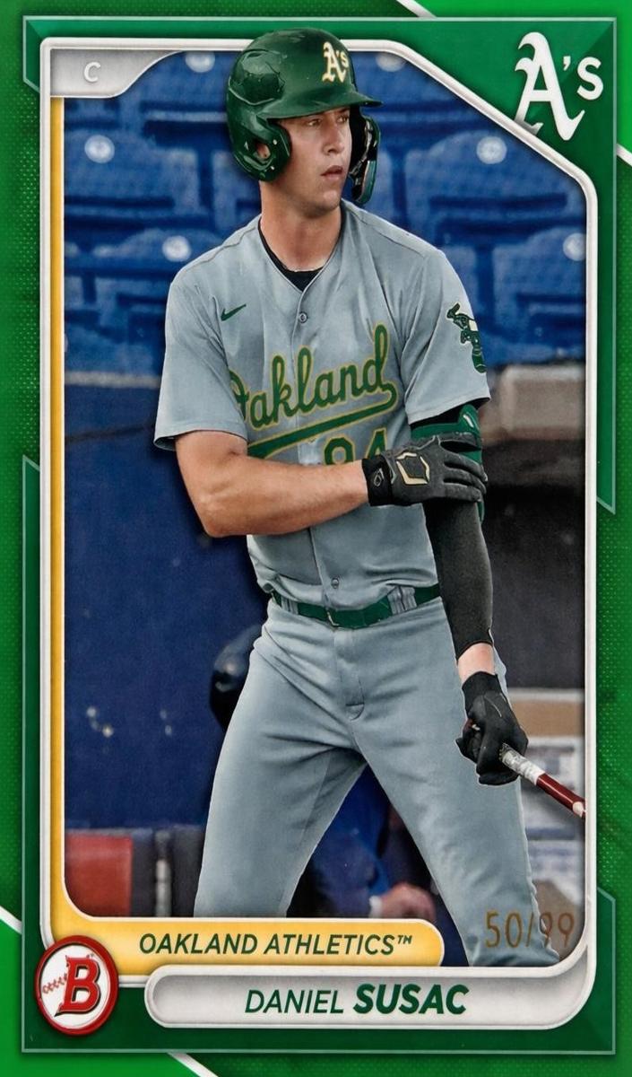 2024 Bowman Prospects Baseball Green Daniel Susac #BP-42