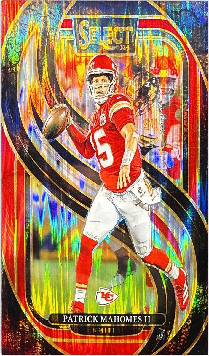 2024 Panini Select Football Black and Red Shock Patrick Mahomes II #120 PSA 9