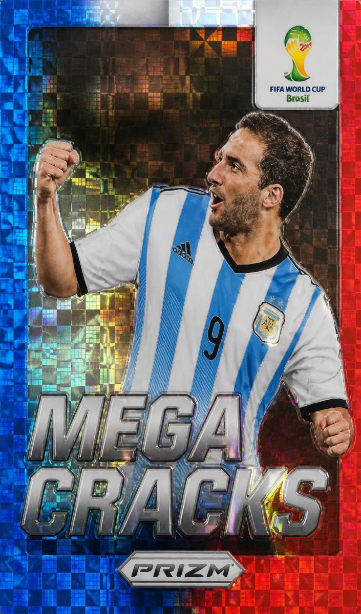 2014 Panini Prizm World Cup Soccer Red White & Blue Power Plaid Lionel Messi #2 PSA 10