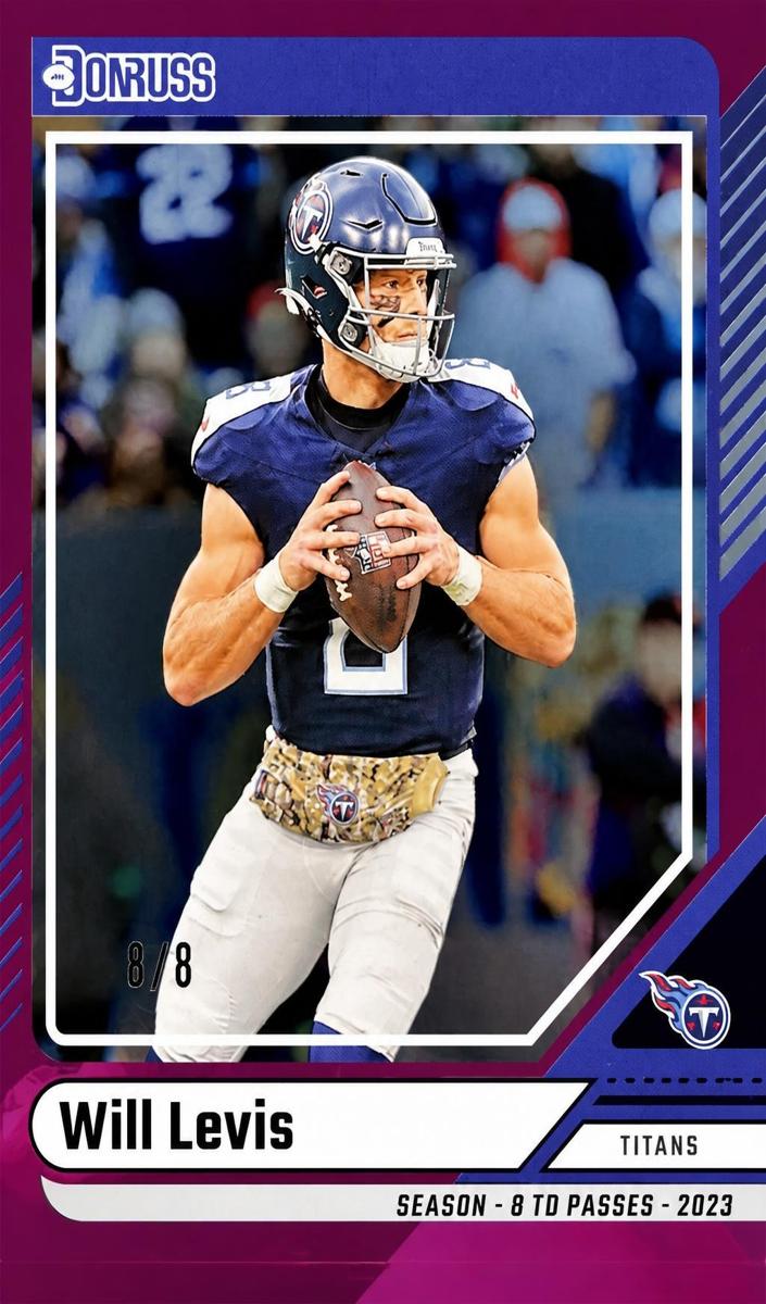 2024 Panini Donruss Football Season Stat Line Will Levis #190