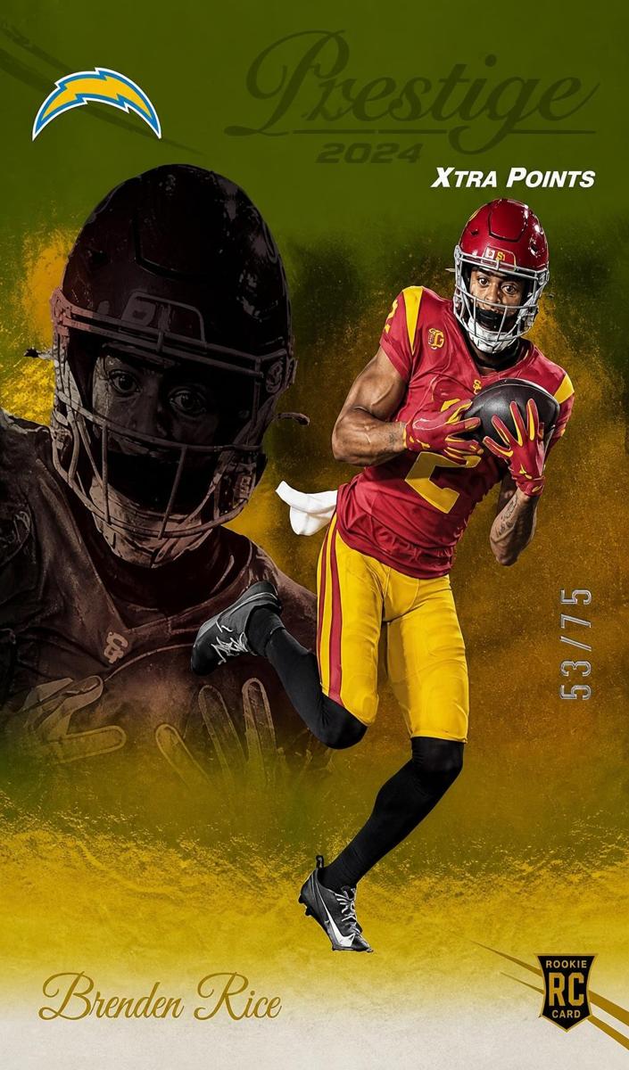 2024 Panini Prestige Football Gold Xtra Points Brenden Rice #370