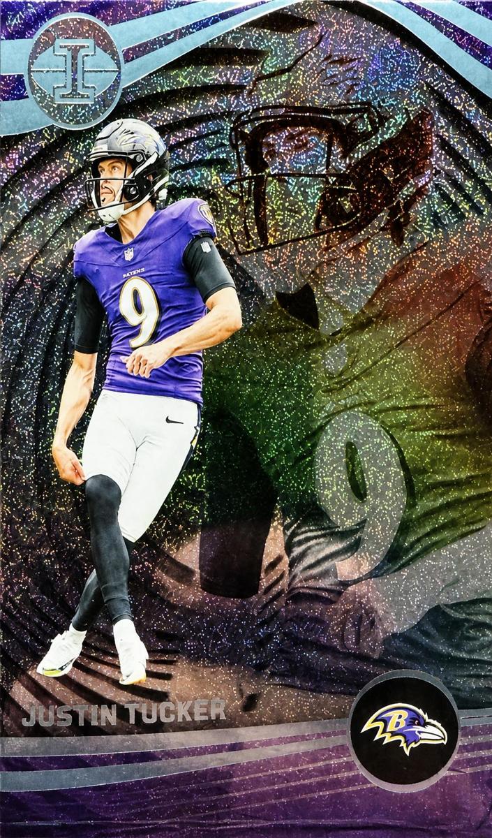 2023 Panini Illusions Football Trophy Collection Dots Justin Tucker #7
