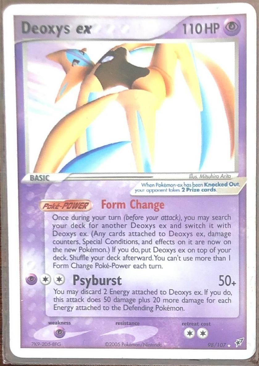 2005 Pokemon EX Deoxys Deoxys EX #98 PSA 7