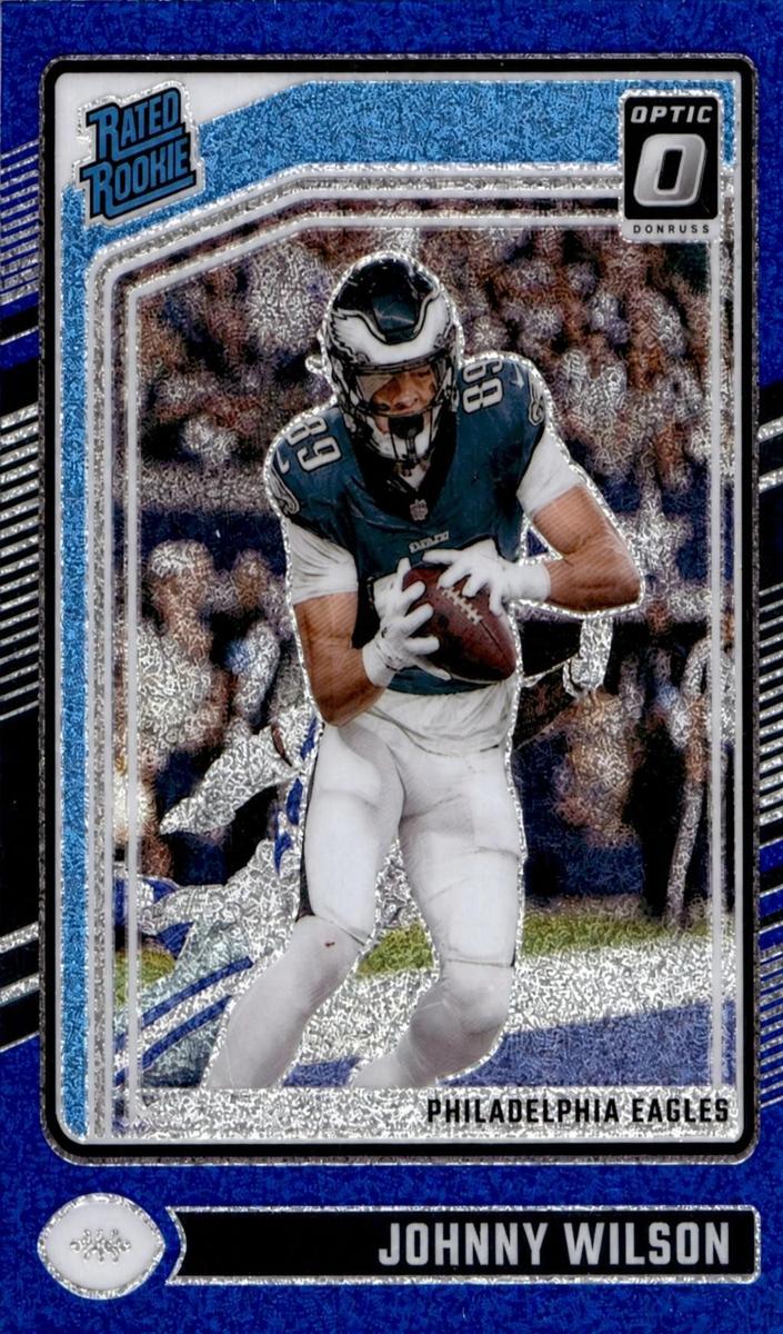 2024 Donruss Optic Football Blue Glitter Johnny Wilson #256
