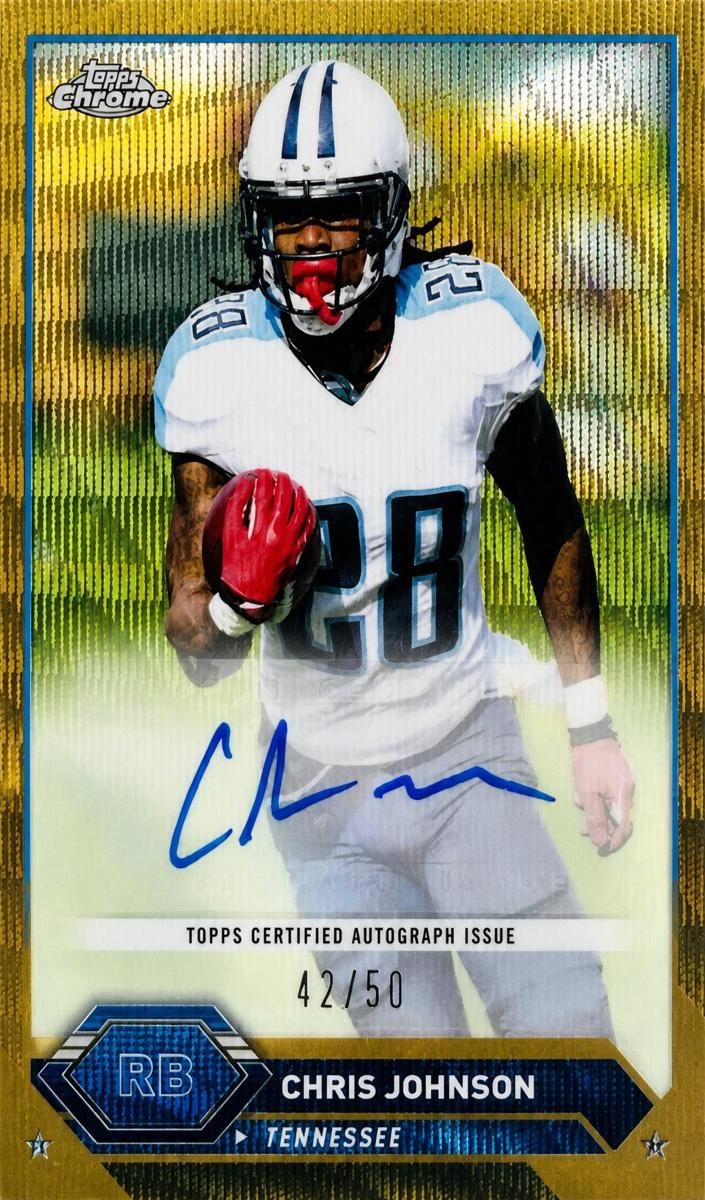 2023 Topps Composite Football Gold Wave Refractor Chris Johnson #TCA-CJ