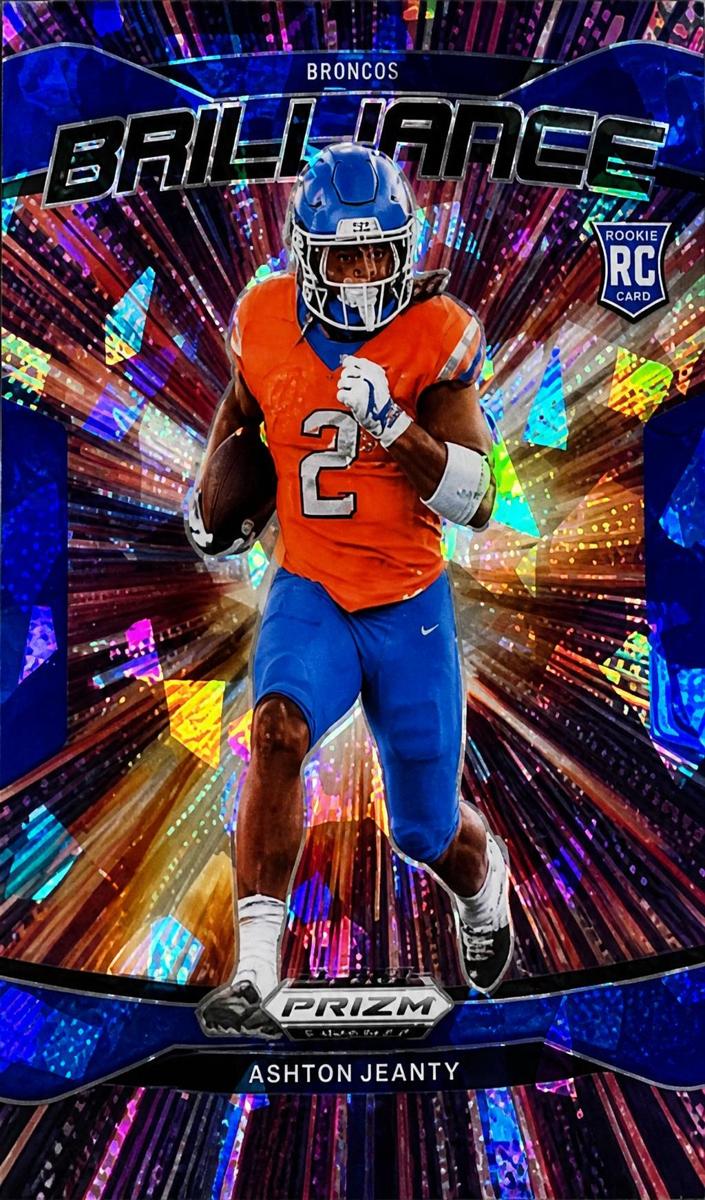 2025 Panini Prizm Draft Picks Football Blue Ice Ashton Jeanty #2