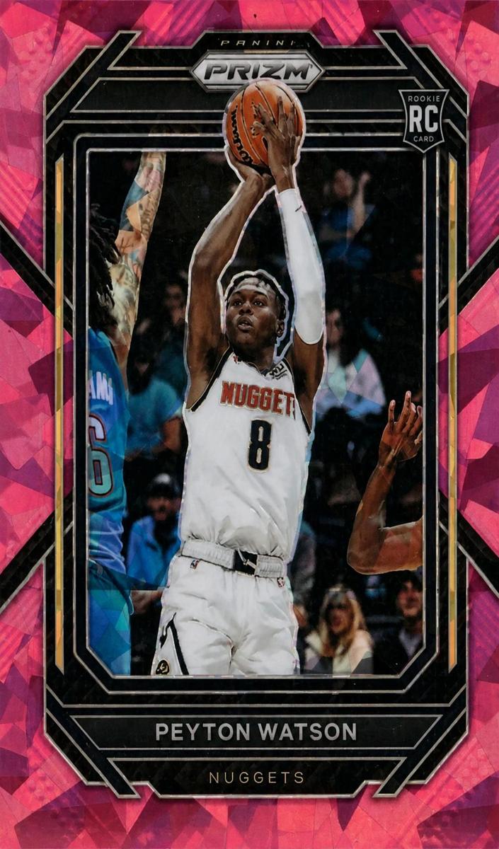 2022 Panini Prizm Basketball Pink Ice Peyton Watson #259 PSA 10