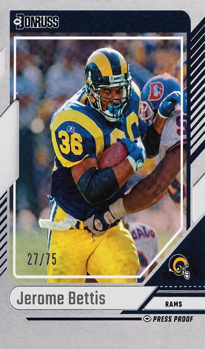 2024 Panini Donruss Football Press Proof Silver Die-Cut Jerome Bettis #29