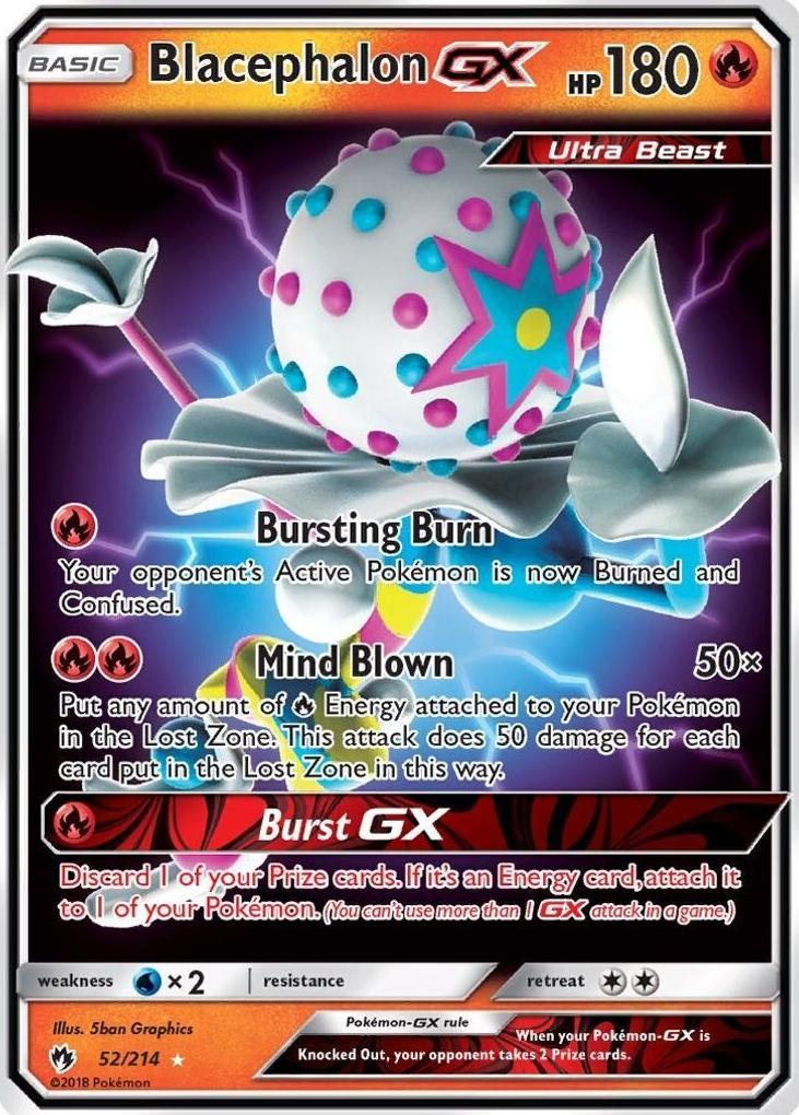 2018 Pokemon Sun & Moon Lost Thunder Blacephalon #52