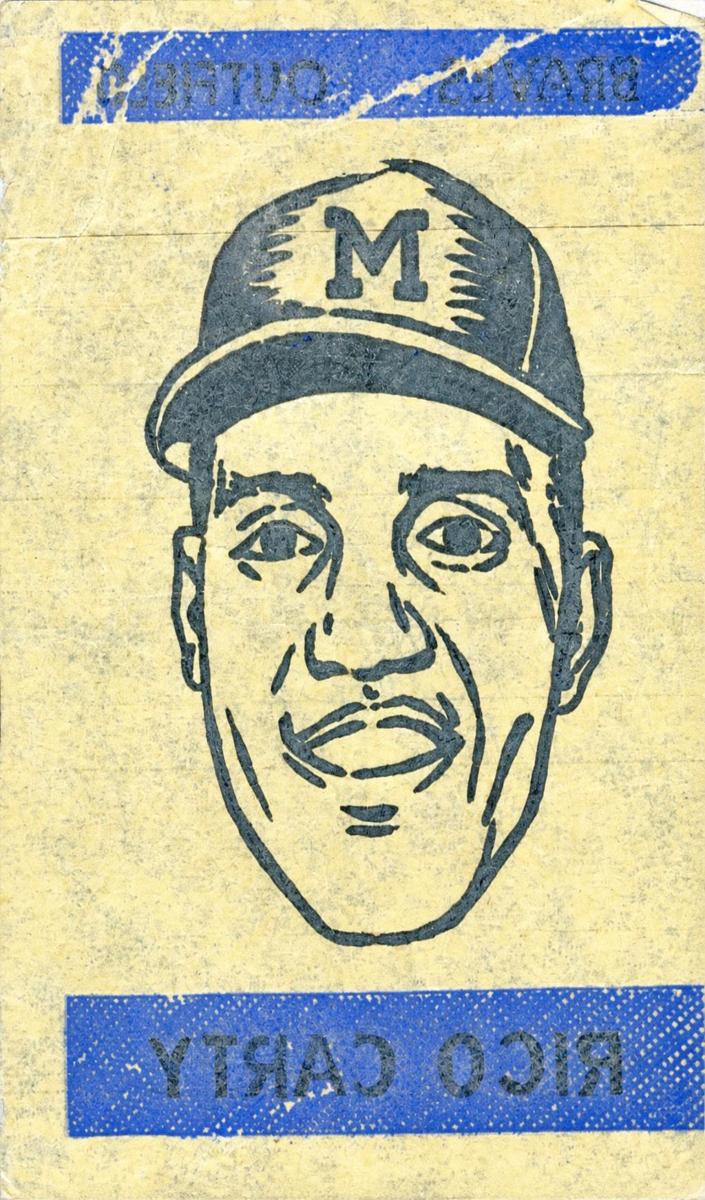 1965 Topps Transfers Baseball Rico Carty #NNO SGC 4