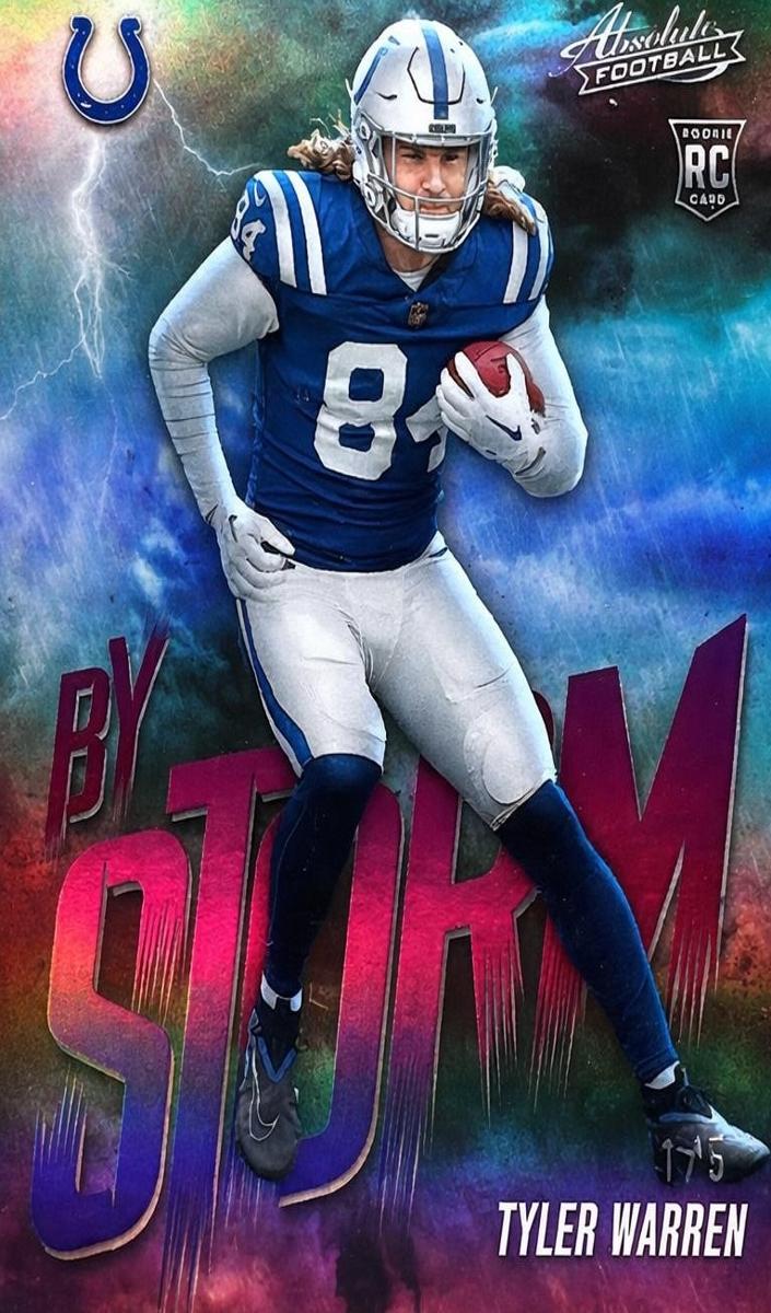 2025 Panini Absolute Football Spectrum Purple Tyler Warren #20