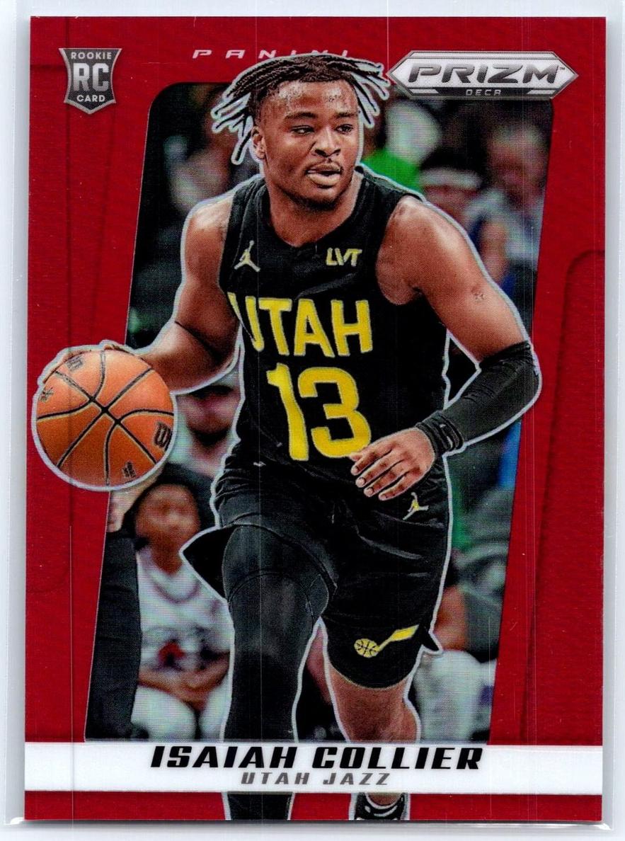 2024 Panini Prizm Deca Basketball Red Isaiah Collier #186 PSA 10