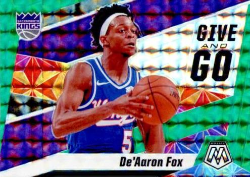 2019 Panini Mosaic Basketball Green De'Aaron Fox #3 PSA 10