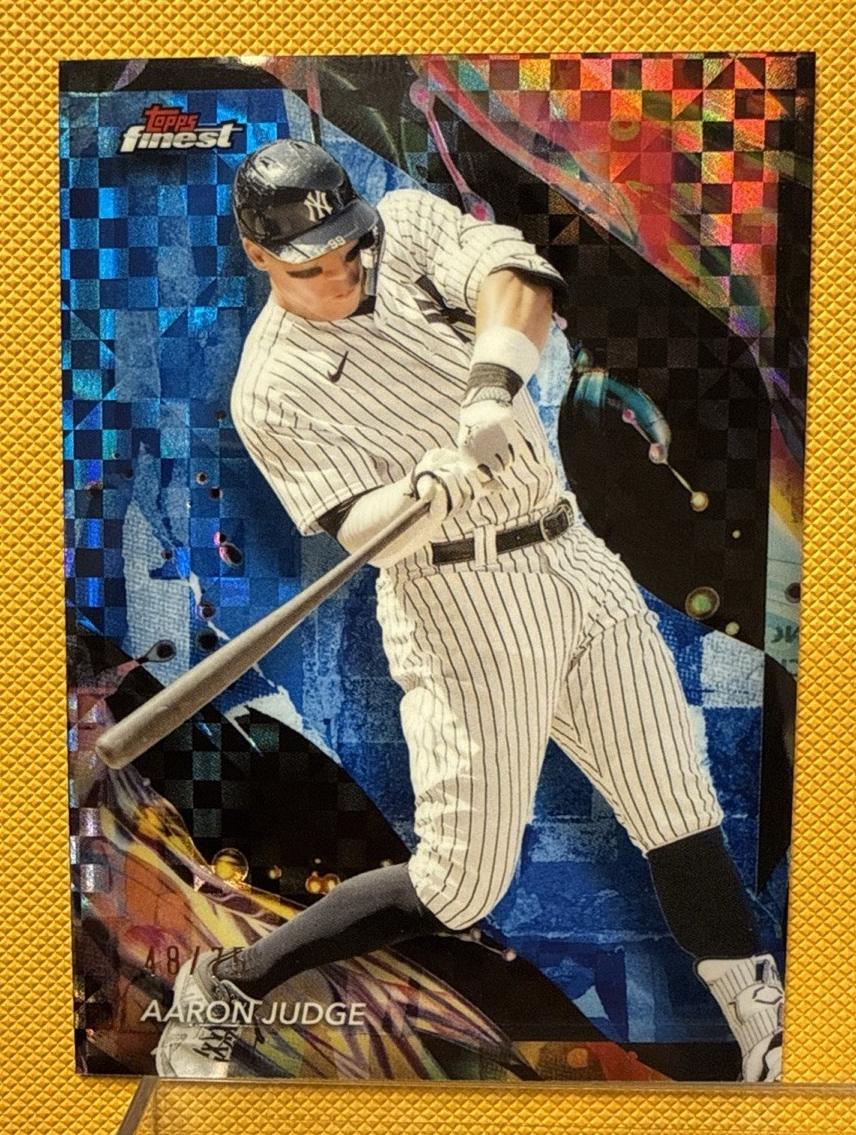 2024 Topps Finest Baseball Blue Checkerboard Aaron Judge #200