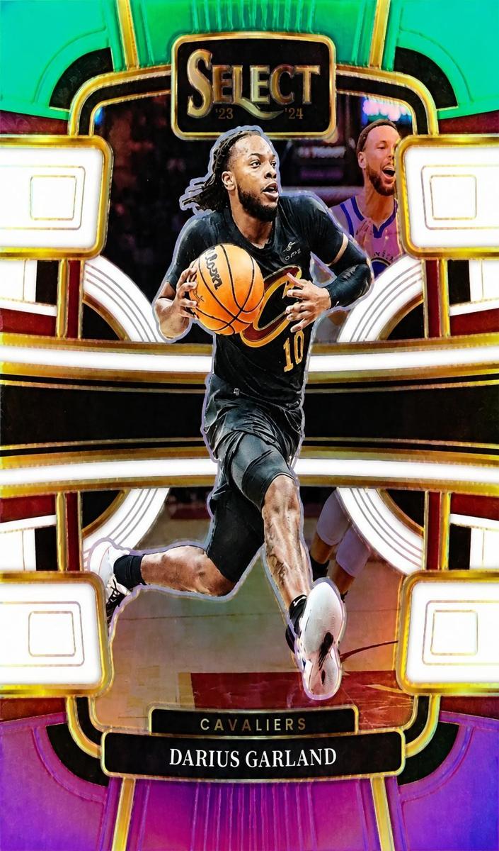 2023 Panini Select Basketball Green White Purple Darius Garland #50