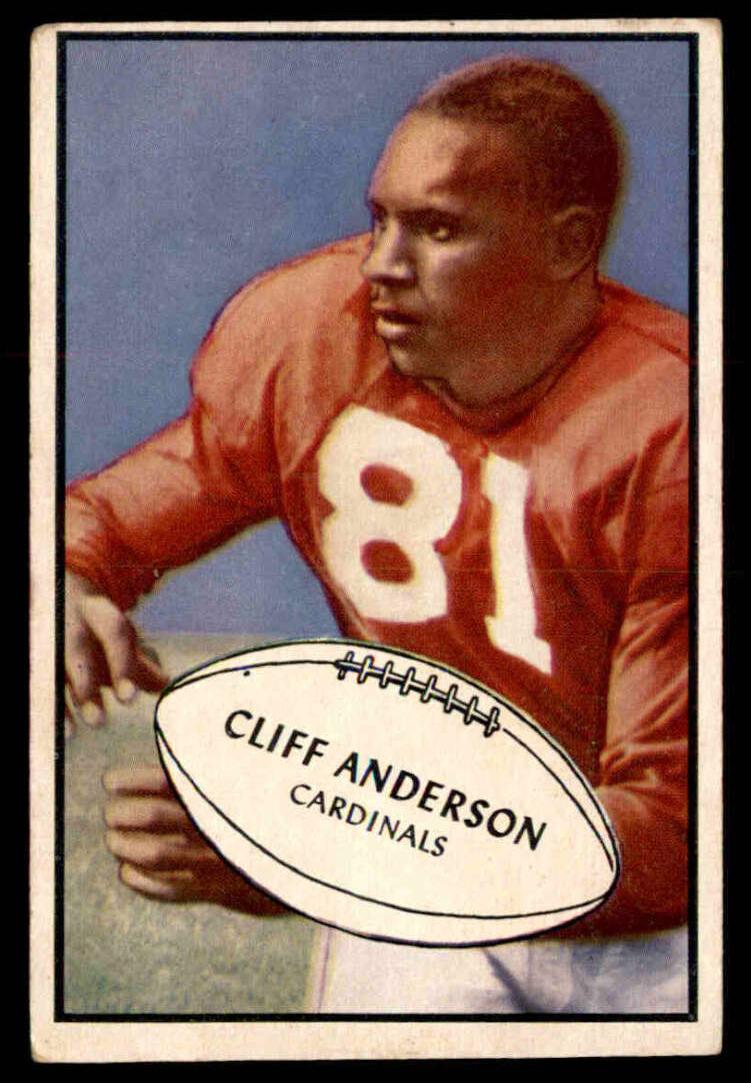 1953 Bowman Football Cliff Anderson #72 PSA 7